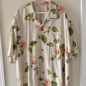 Tommy Bahama Men’s XXL Tropical Cruise Aloha Silk Button Down Shirt